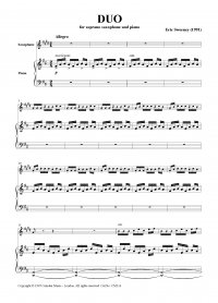 Piano score opening page